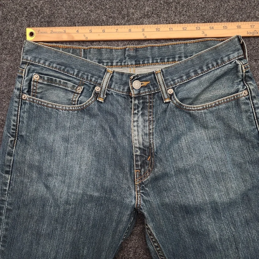 Levis 514 34x30 Mens Blue Denim Straight Leg‎ Medium Wash Jeans